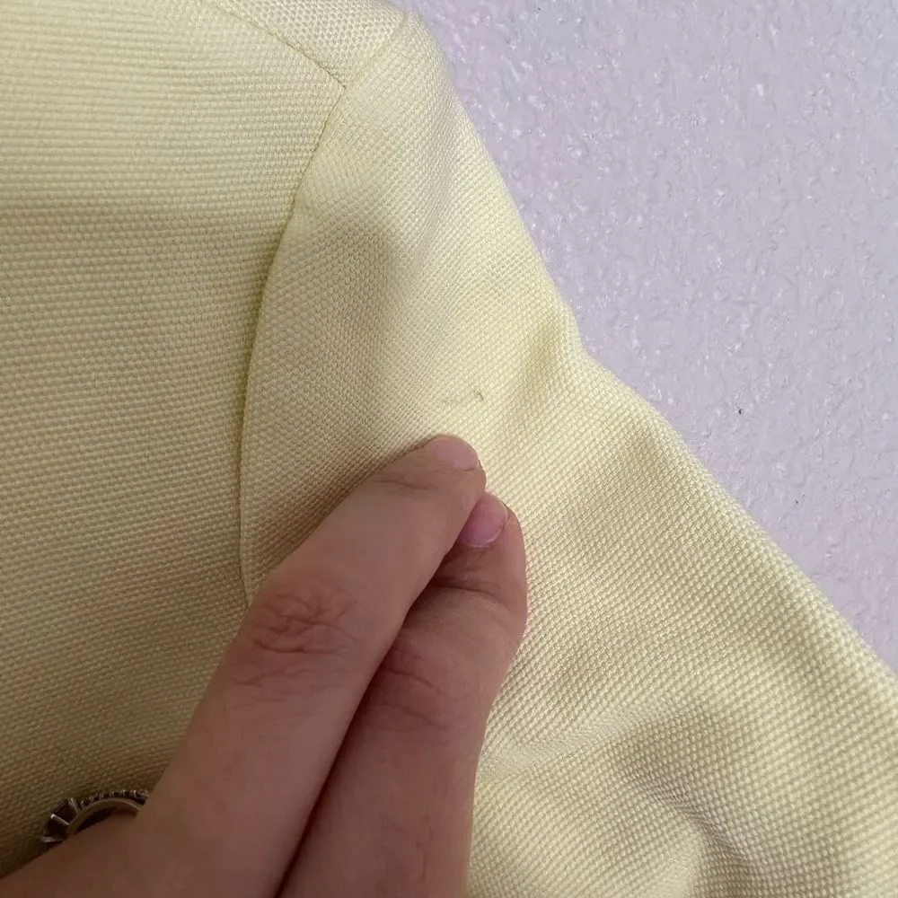 Zara Butter Yellow Cape Coat Sz 5